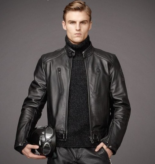 Veste Belstaff en Cuir Pour Homme Pas Cher